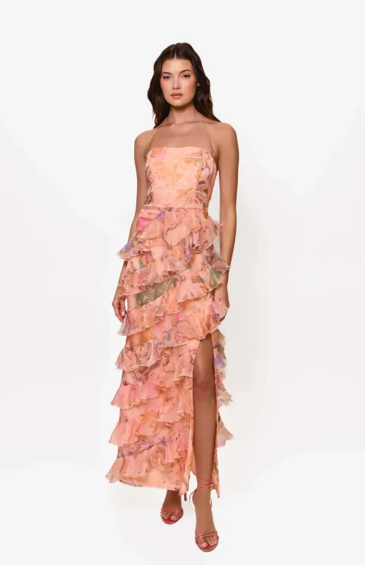 Hutch "Lou" Floral Ruffle Dress 11302 sold by Terry costa