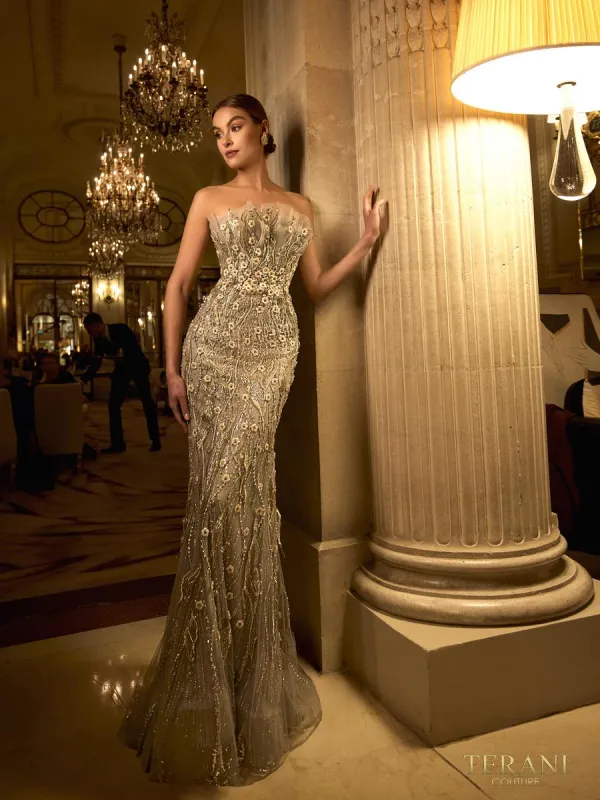 Terani Pageant Dress 242GL3248 made by Terry costa