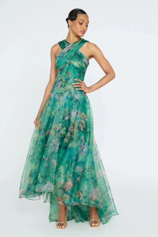 Theia "Luana" High Low Gown 88114106 sold by Terry costa
