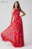 Teri Jon Floral Chiffon Beaded Halter Maxi Dress 256019 sold by Terry costa