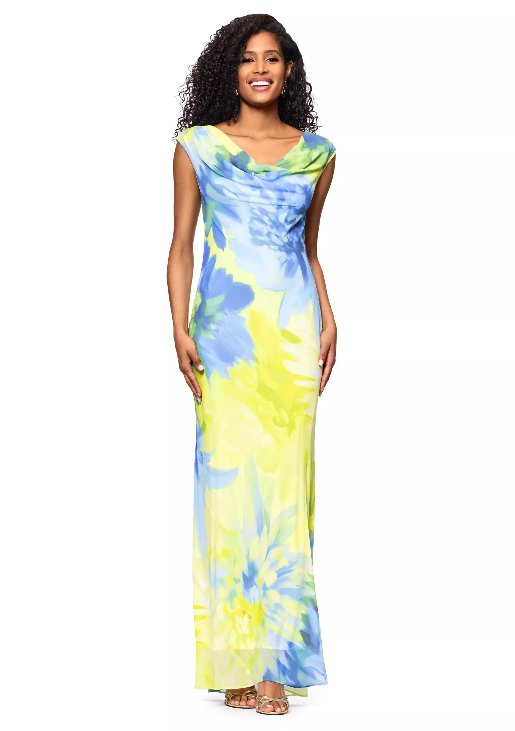 Betsy and Adam "Isabel" Floral Dress A27168 sold by Terry costa product image thumbnail 3