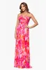 Xscape Evenings "Eva" Chiffon Floral Print Halter Dress 6710X sold by Terry costa