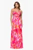 Xscape Evenings "Eva" Chiffon Floral Print Halter Dress 6710X sold by Terry costa