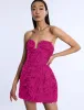 BCBG Strapless 3D Floral Mini Dress 79114195 sold by Terry costa