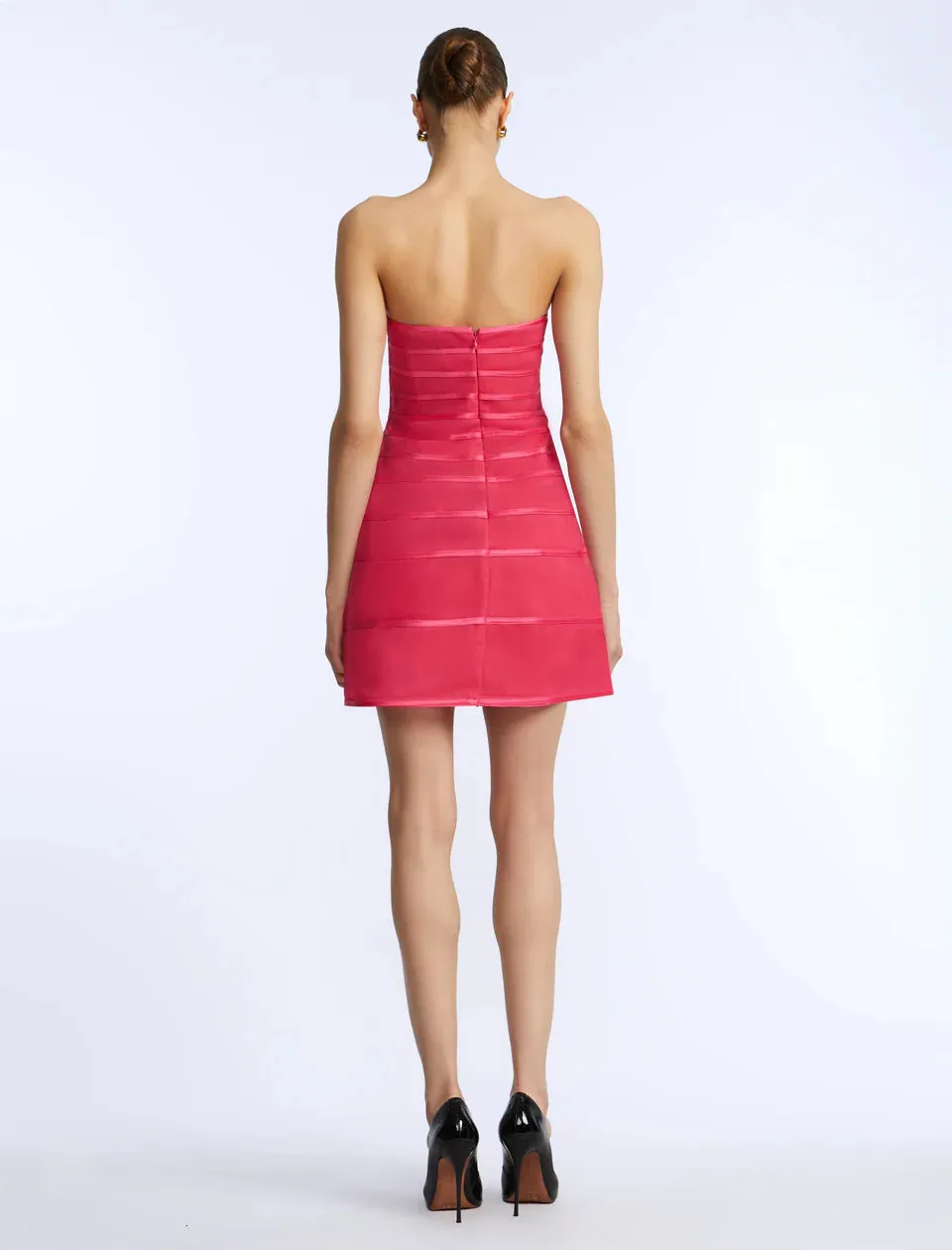 BCBG Sheer Volume Strapless Mini Dress 791120 sold by Terry costa product image thumbnail 2