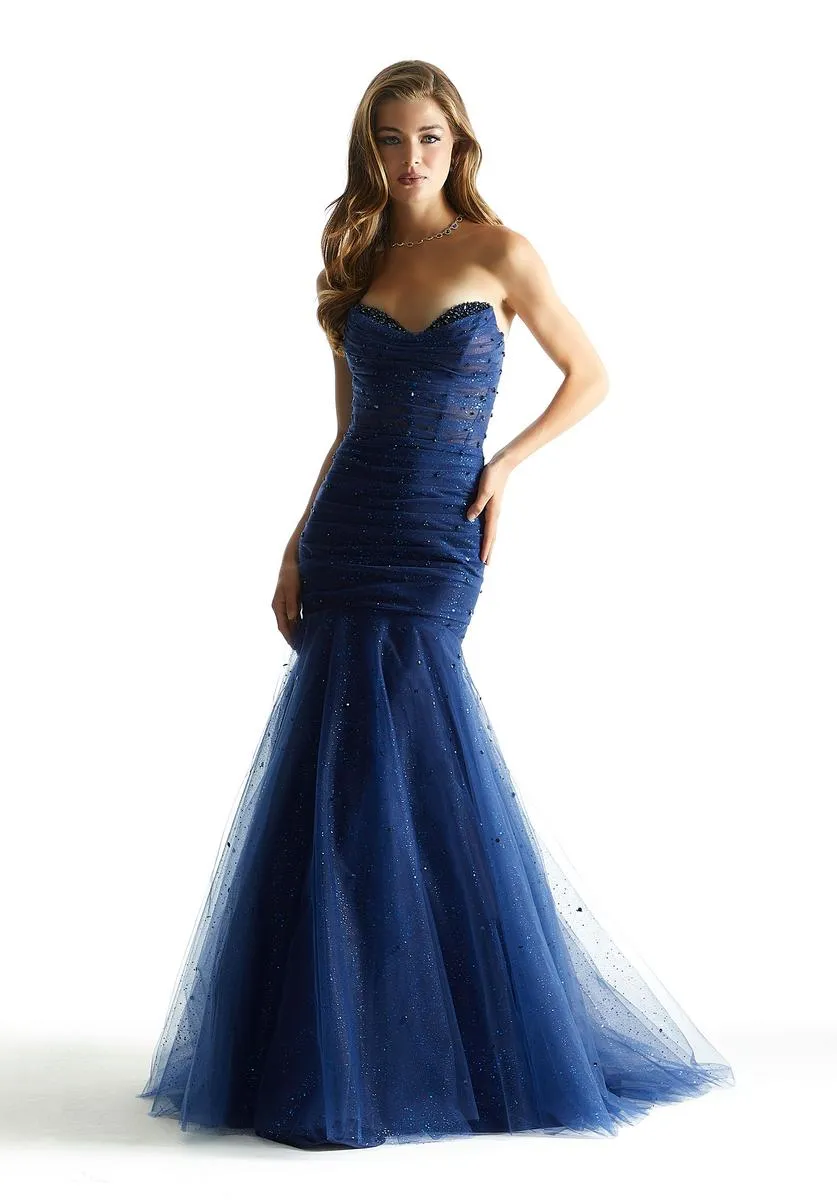 Morilee Strapless Ruched Mermaid Prom Dress 49046 sold by Terry costa product image thumbnail 4