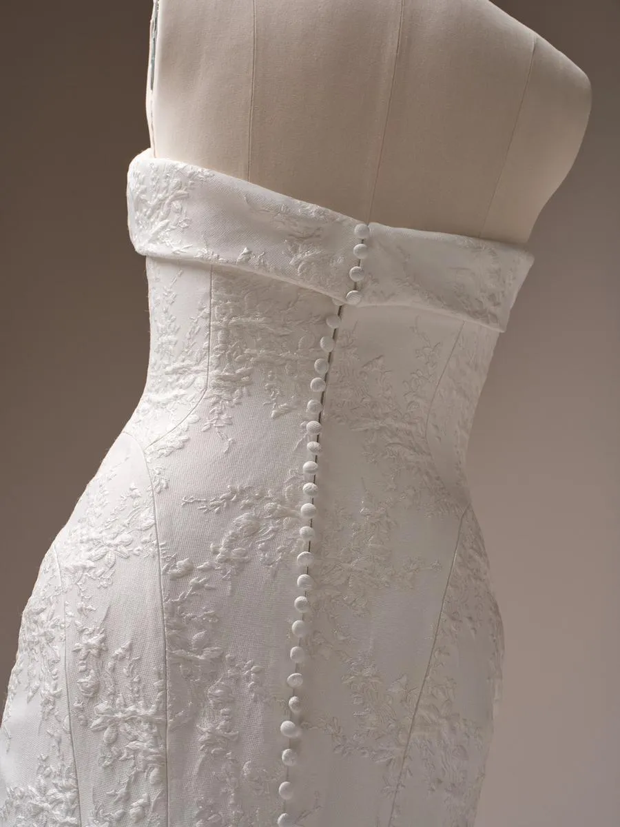 Sottero & Midgley Aberdeen Lane Jacquard Fit and Flare Bridal Gown sold by Terry costa product image thumbnail 2
