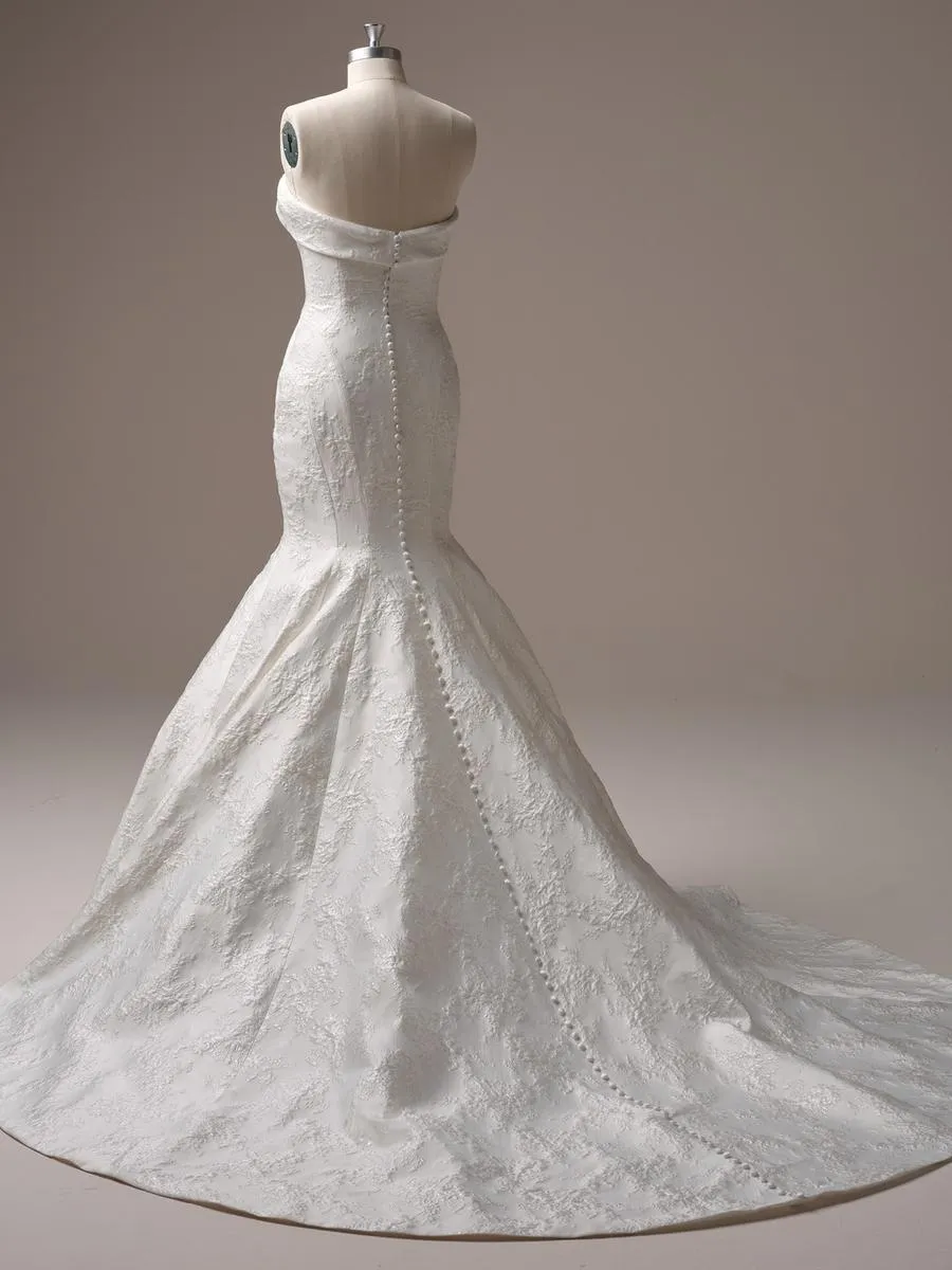 Sottero & Midgley Aberdeen Lane Jacquard Fit and Flare Bridal Gown sold by Terry costa