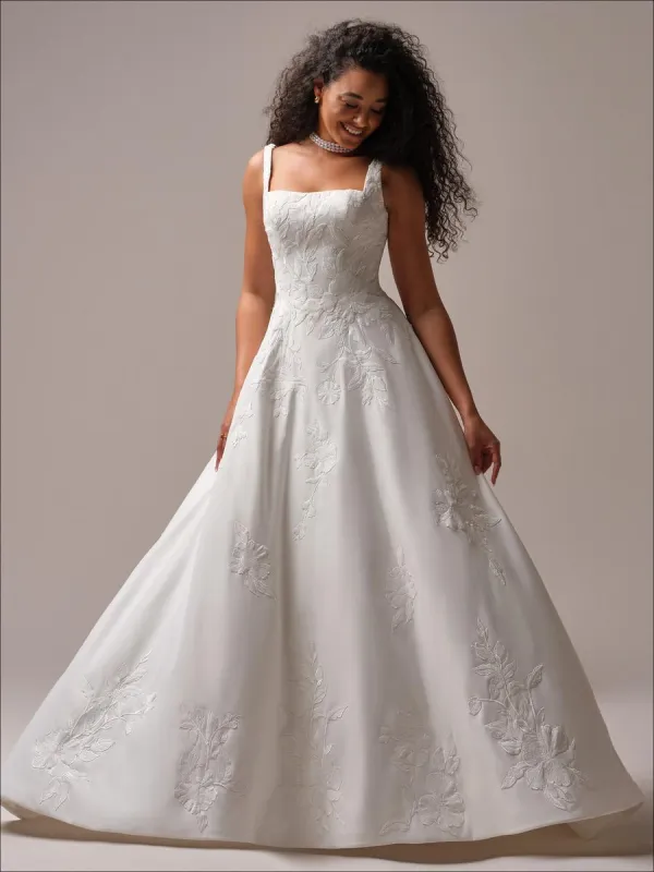 Catalina Pearl Beaded Wedding Gown - White | Parallel