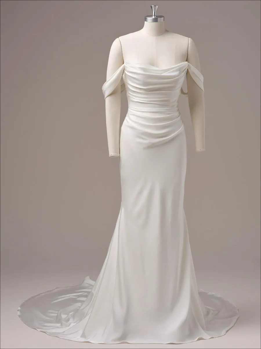 Maggie Sottero "Rhoda" Modern Satin Wedding Dress sold by Terry costa product image thumbnail 4