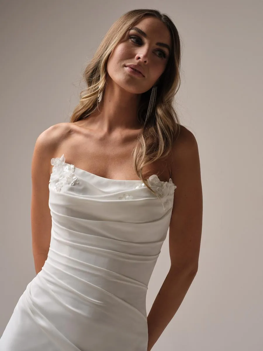 Rebecca Ingram "Fantasia" Strapless Crepe Mermaid Bridal Gown sold by Terry costa product image thumbnail 3