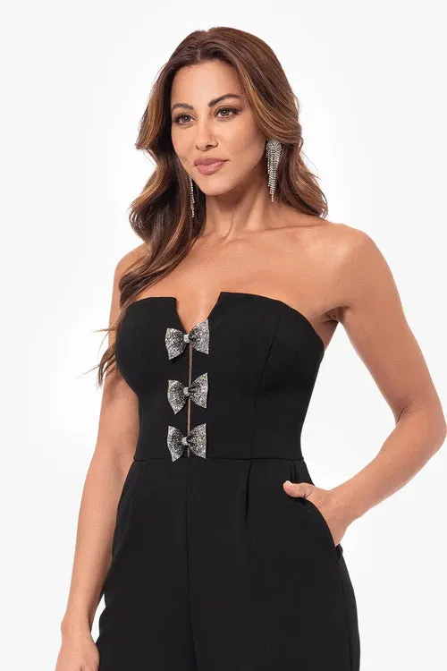 Betsy & Adam "Melinda" Embellished Bow Jumpsuit A26617 sold by Terry costa product image thumbnail 2