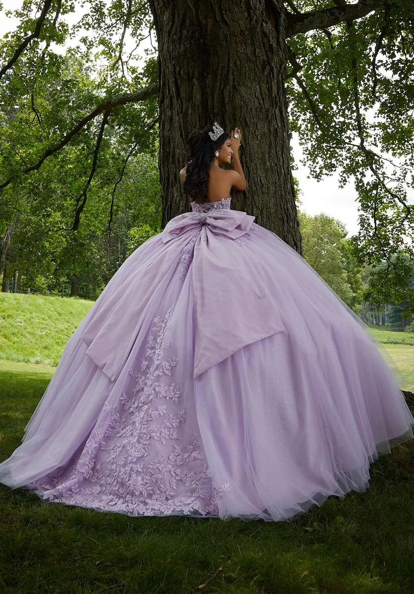 Vizcaya by Morilee Lace Corset Quince Dress 89454 sold by Terry costa product image thumbnail 2