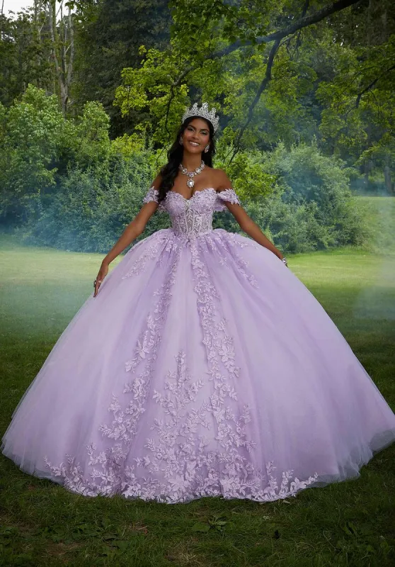 Vizcaya by Morilee Lace Corset Quince Dress 89454 sold by Terry costa