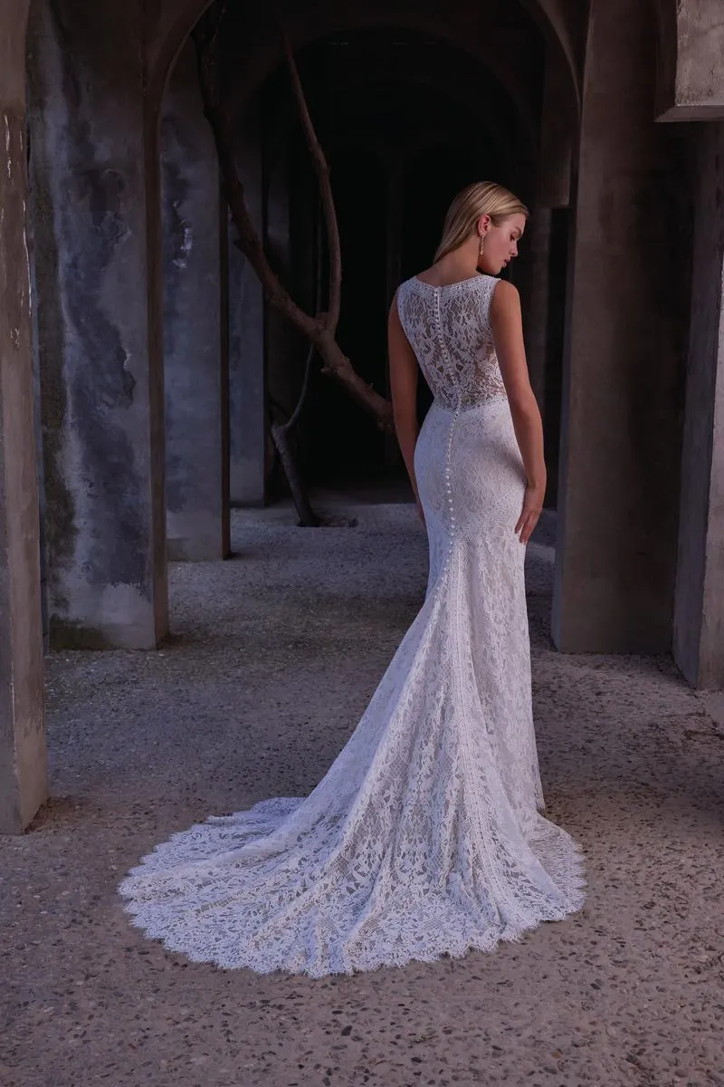 Morilee "Euphemia" V-Neck Bridal Gown Dress 2949 sold by Terry costa product image thumbnail 2