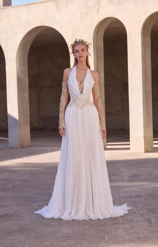 Morilee "Euphemia" V-Neck Bridal Gown Dress 2949 made by Mori Lee