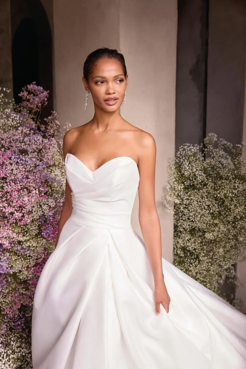 Morilee "Andromeda" Classic A-line Bridal Gown with Slit 2911 sold by Terry costa product image thumbnail 4