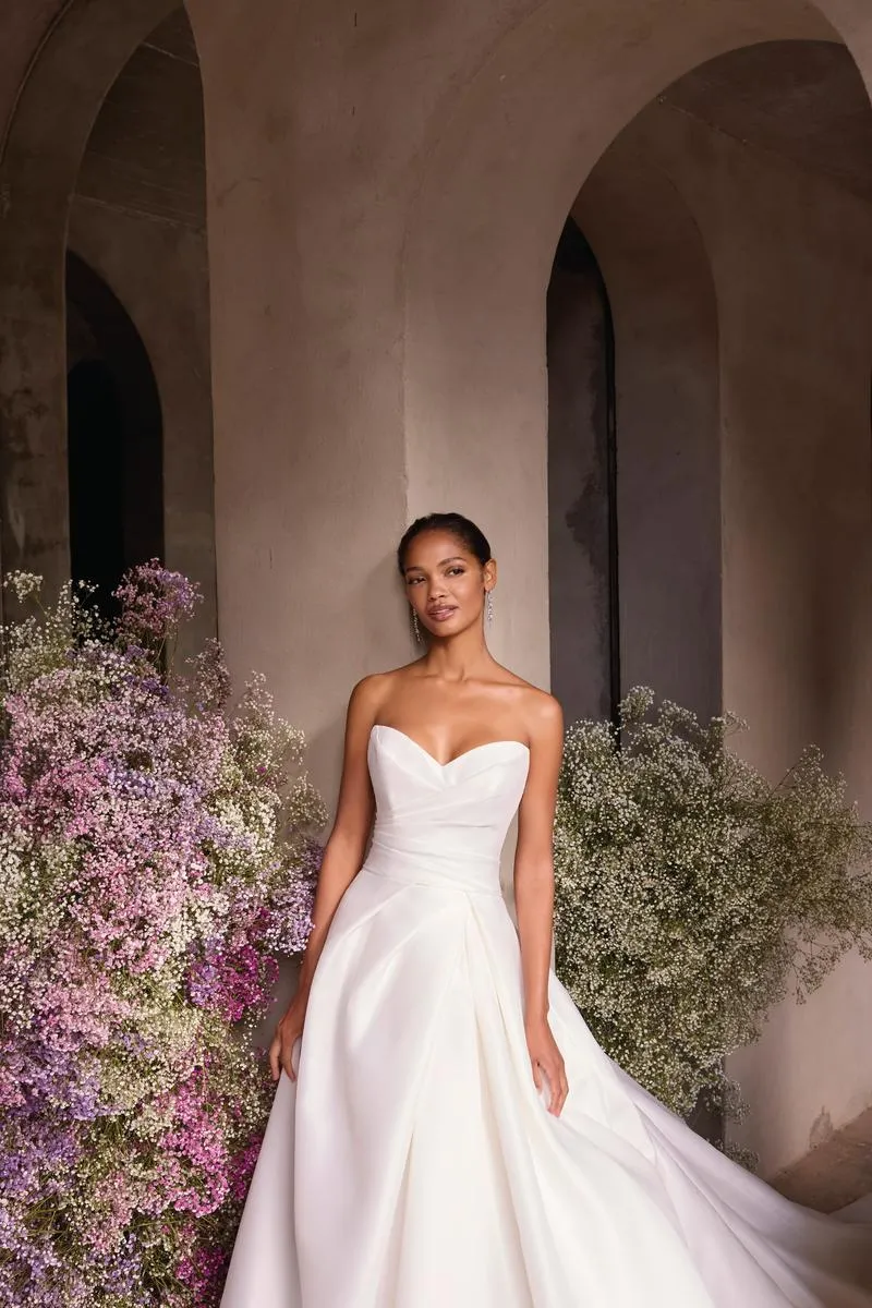 Morilee "Andromeda" Classic A-line Bridal Gown with Slit 2911 sold by Terry costa product image thumbnail 5