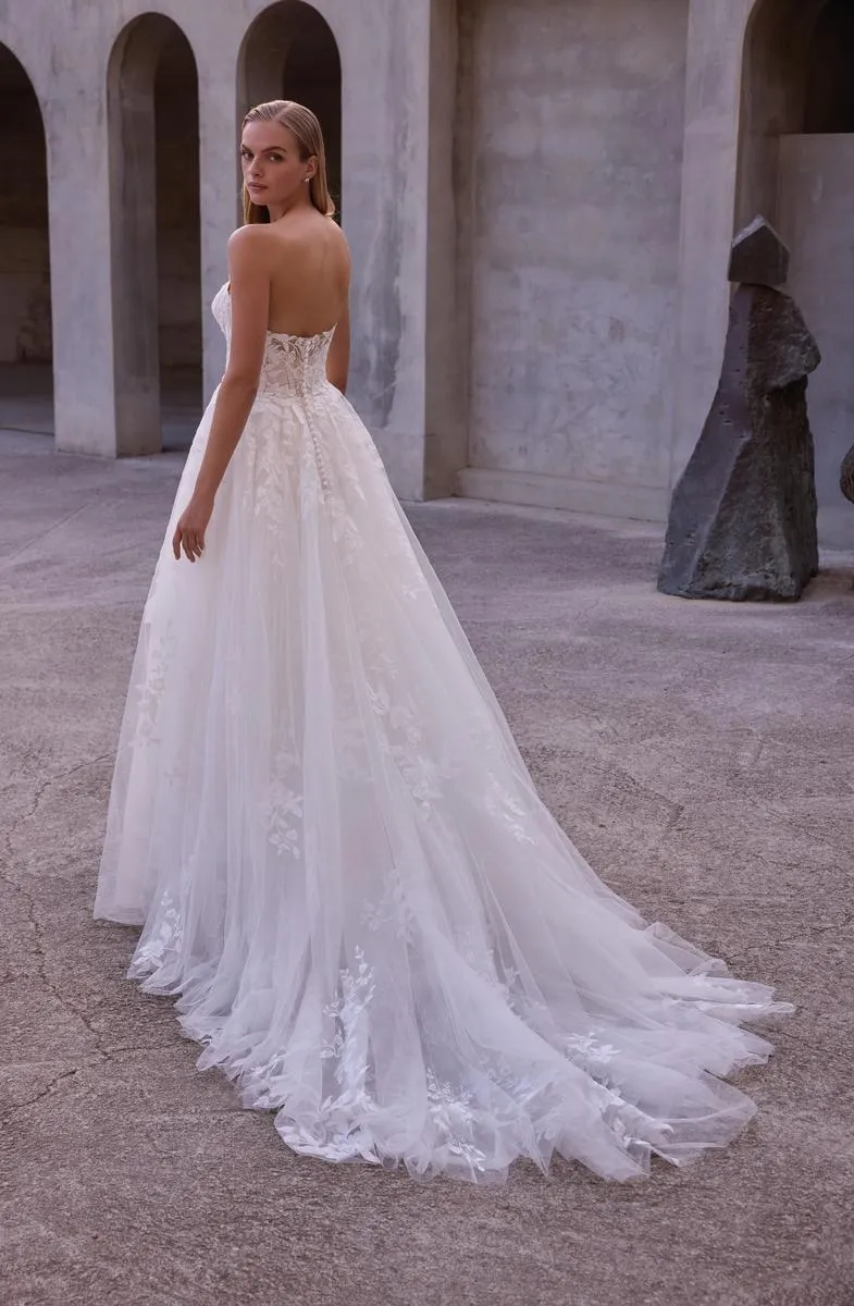 Morilee "Cordia" Chantilly Lace Strapless Ballgown sold by Terry costa product image thumbnail 4