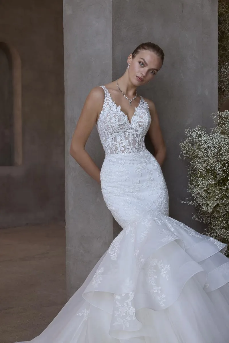 Morilee "Demetra" Fit and Flare Lace Bridal Gown sold by Terry costa product image thumbnail 3
