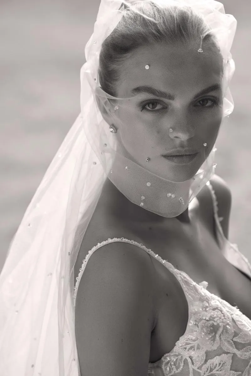 Morilee "Rosie" Delicate A-line Lace Bridal Gown with Straps 2988 sold by Terry costa product image thumbnail 4