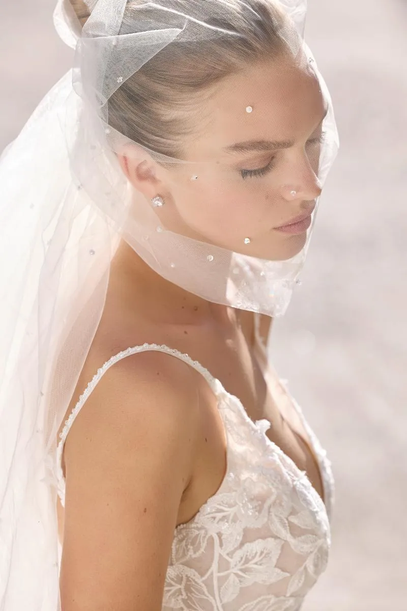 Morilee "Rosie" Delicate A-line Lace Bridal Gown with Straps 2988 sold by Terry costa product image thumbnail 5