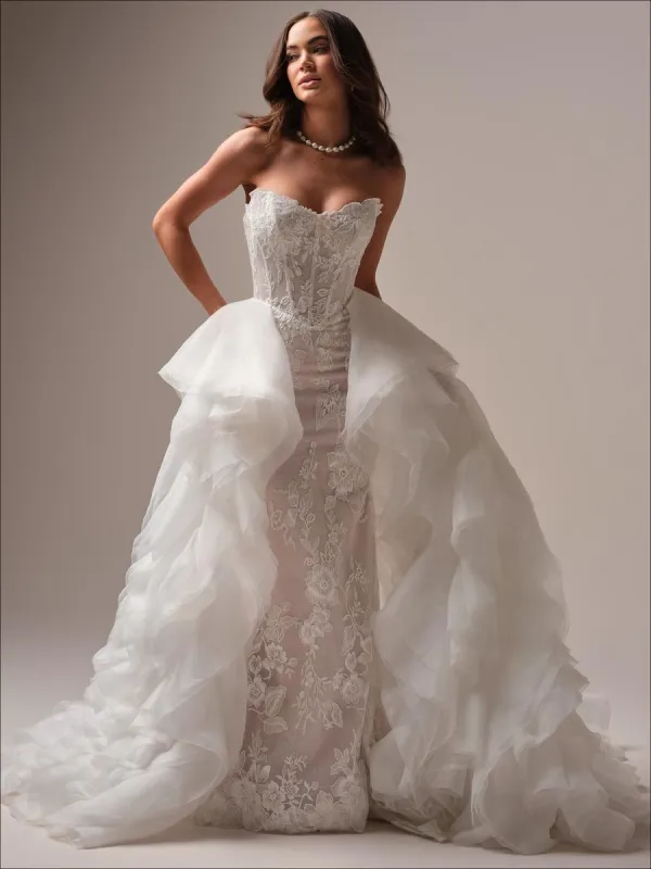 Maggie Sottero "Meredith" Lace Fit and Flare Bridal Gown sold by Terry costa