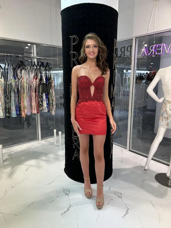 Primavera Couture Tight Corset HoCo Dress 4440 made by Primavera Couture