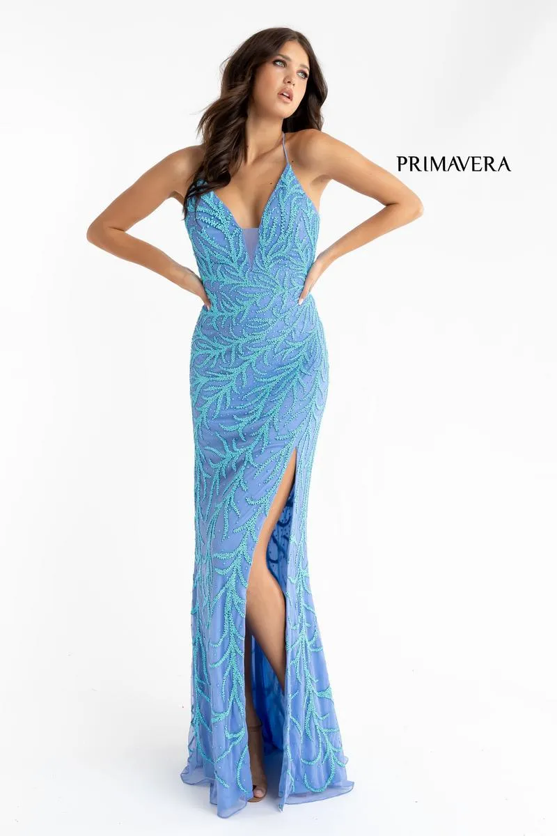 Primavera Couture Long Dress 3636 sold by Terry costa product image thumbnail 5