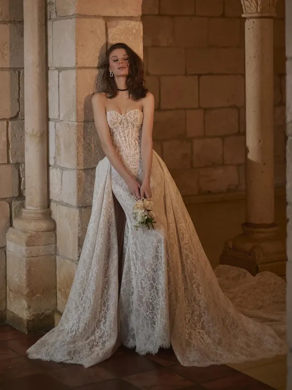 Sottero & Midgley "Jovienne" Fit and Flare Lace Bridal Gown sold by Terry costa