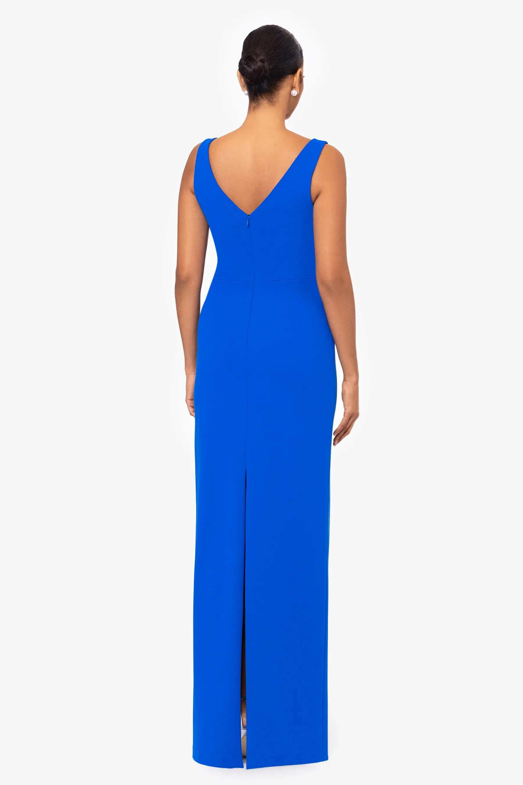 Betsy and Adam "Sam" Scuba Bow Maxi Dress A26475 sold by Terry costa product image thumbnail 2