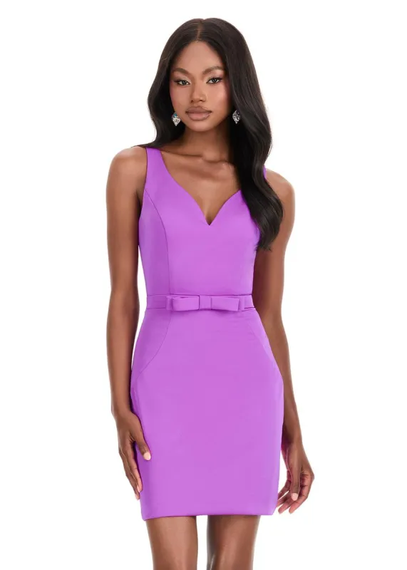 ASHLEYlauren Bow Waist HoCo Dress 4835 sold by Terry costa