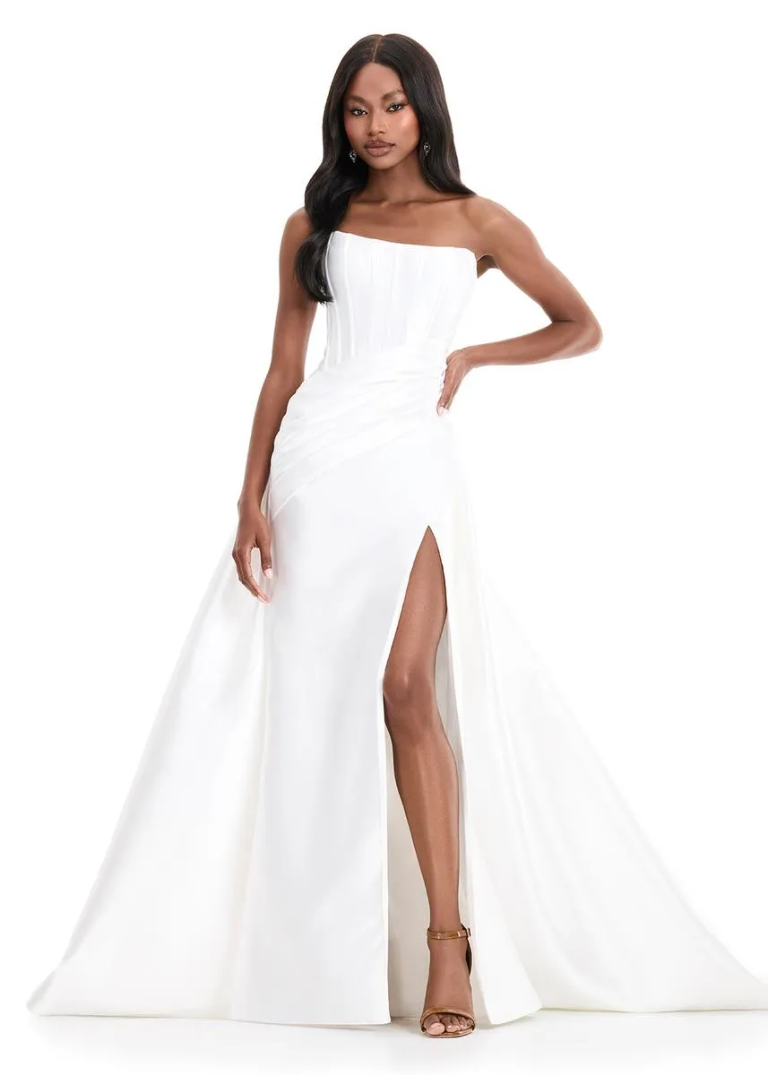 ASHLEYlauren Mikado Ball Gown Dress 12056 sold by Terry costa
