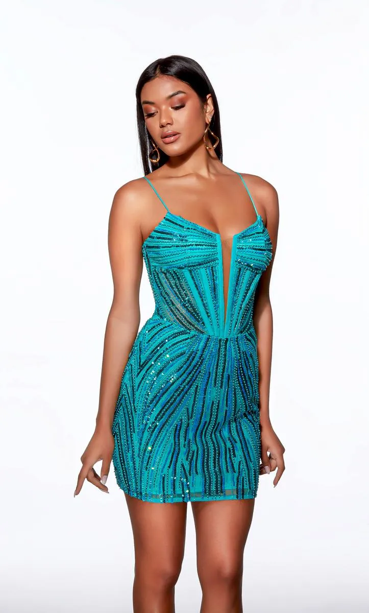 Alyce Paris Homecoming Dress 40016 sold by Terry costa