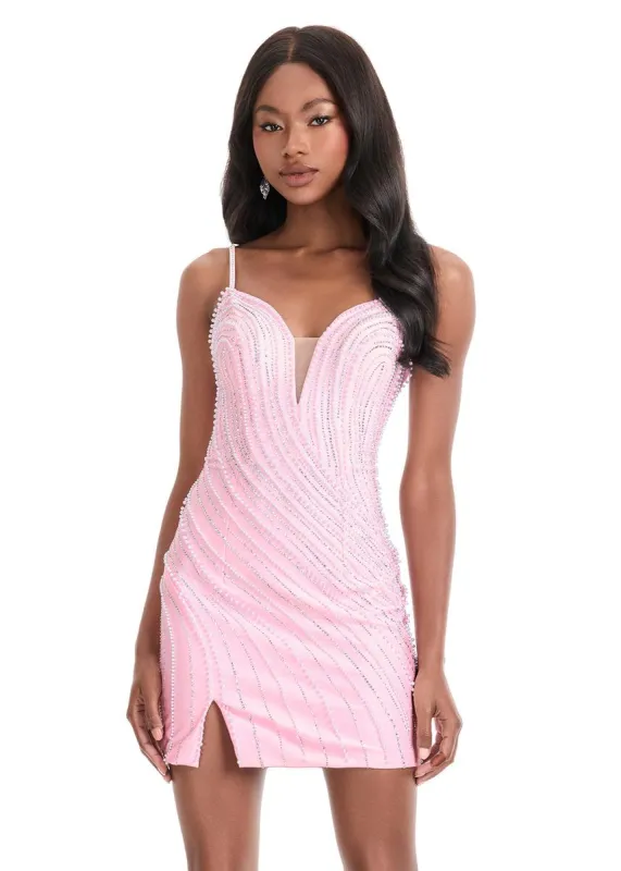 ASHLEYlauren Tight Beaded HoCo Dress 4860 sold by Terry costa