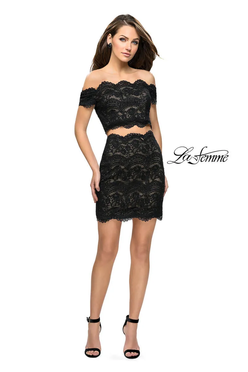 La Femme Short Cocktail Dress 26666 sold by Terry costa product image thumbnail 5