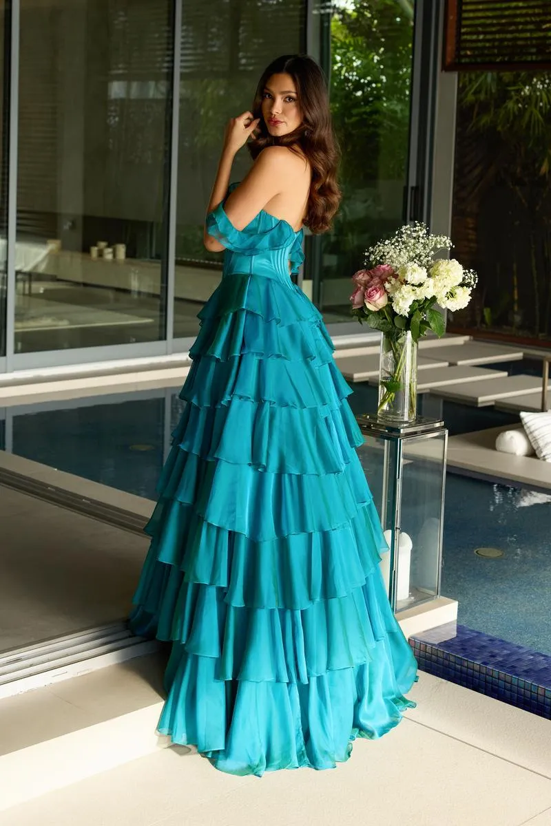 Ava Presley Rhinestone Peekaboo Ball gown Prom Dress 42213 sold by Terry costa product image thumbnail 2
