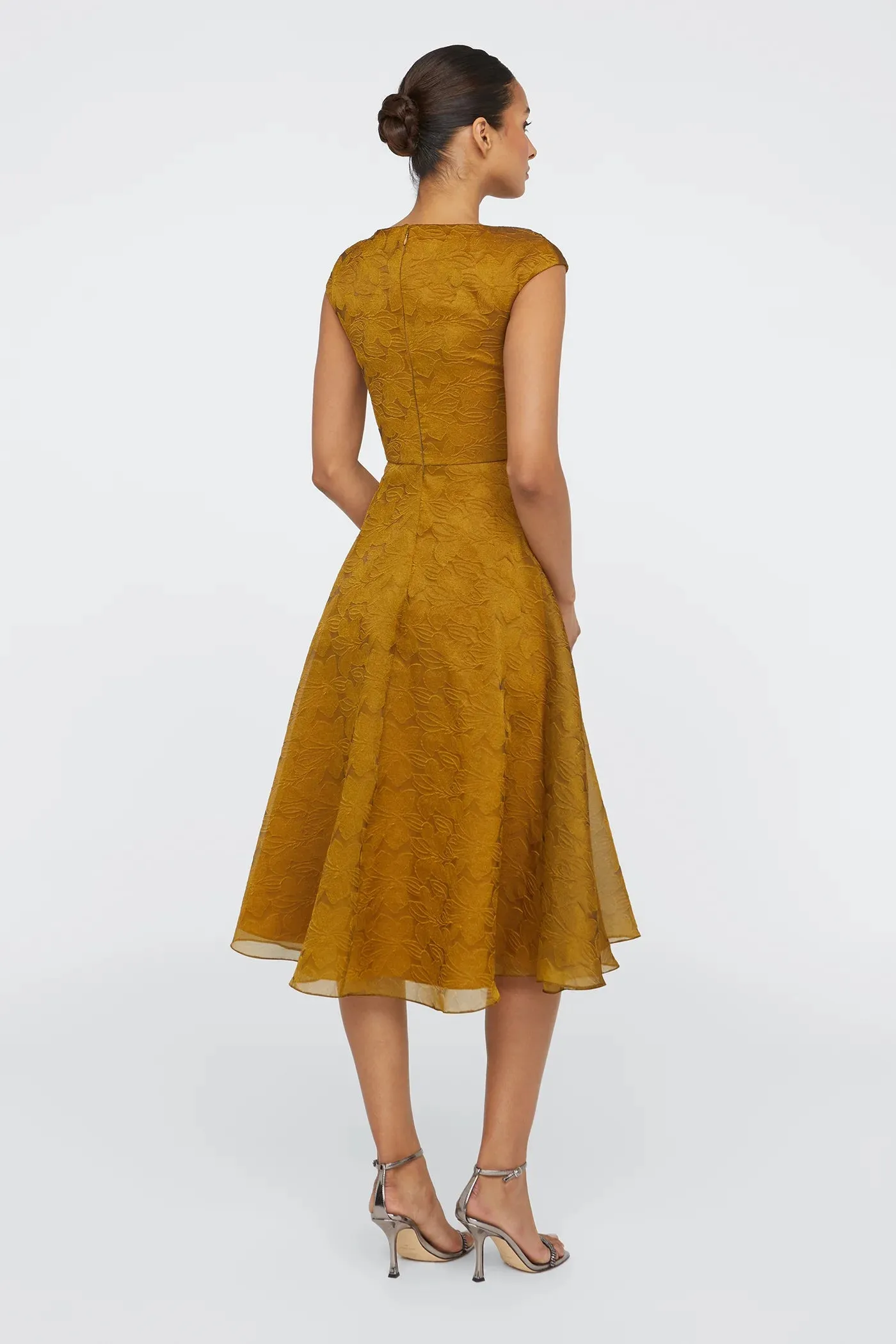 Theia "Helen" A-line Midi Dress 88114346 sold by Terry costa product image thumbnail 2