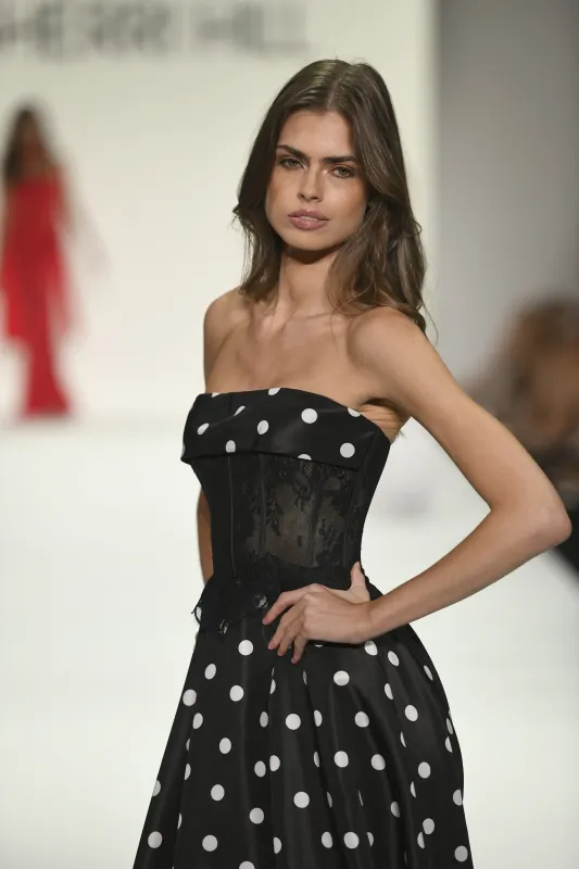 Sherri Hill Polka Dot Illusion Ball Gown Dress 57988 sold by Terry costa