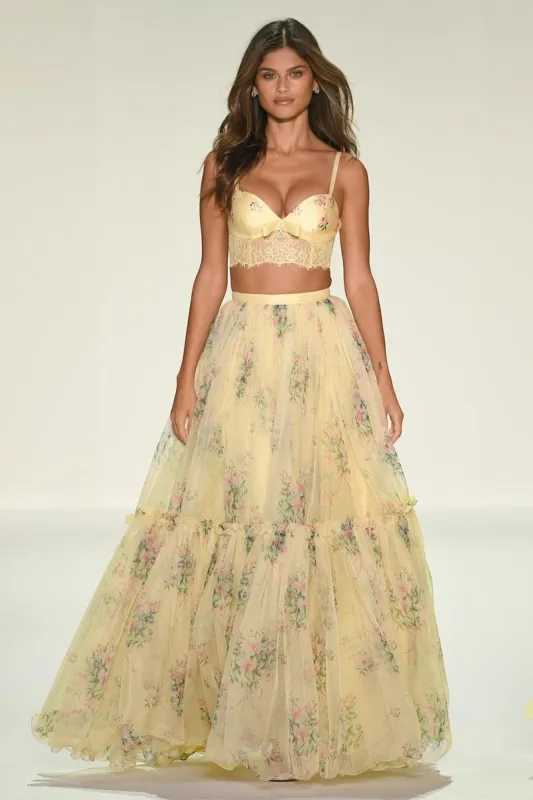 Sherri Hill Floral Print Two Piece Prom Dress 57953 sold by Terry costa