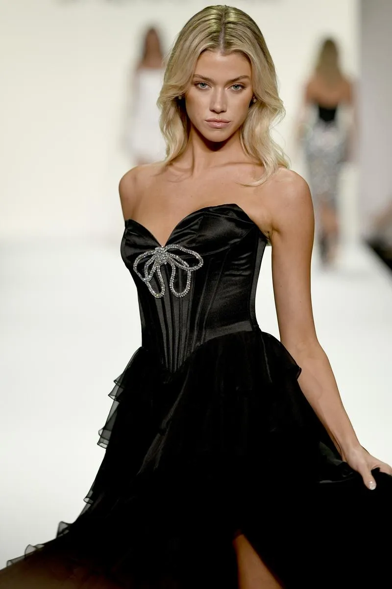 Sherri Hill Corset Ruffle Prom Dress 57936 sold by Terry costa product image thumbnail 2