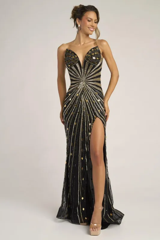 Portia and Scarlett Radiant Beaded Prom Dress PC26409C sold by Terry costa