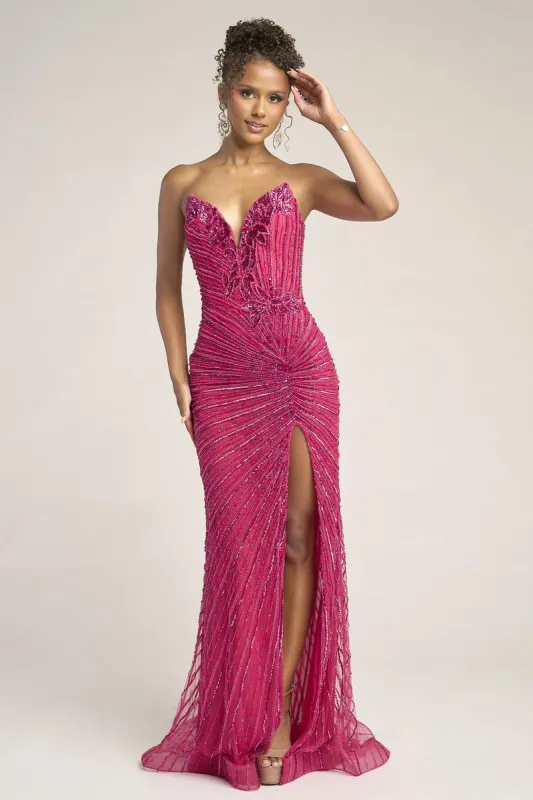 Portis and Scarlett Beaded Prom Dress PS26422C sold by Terry costa