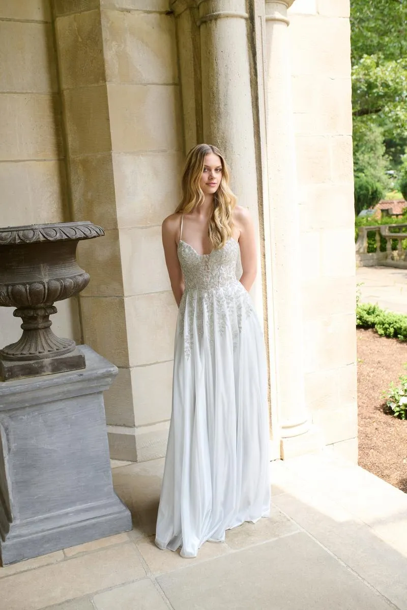 Faviana A-Line Plunging Prom Dress 11449 sold by Terry costa product image thumbnail 5