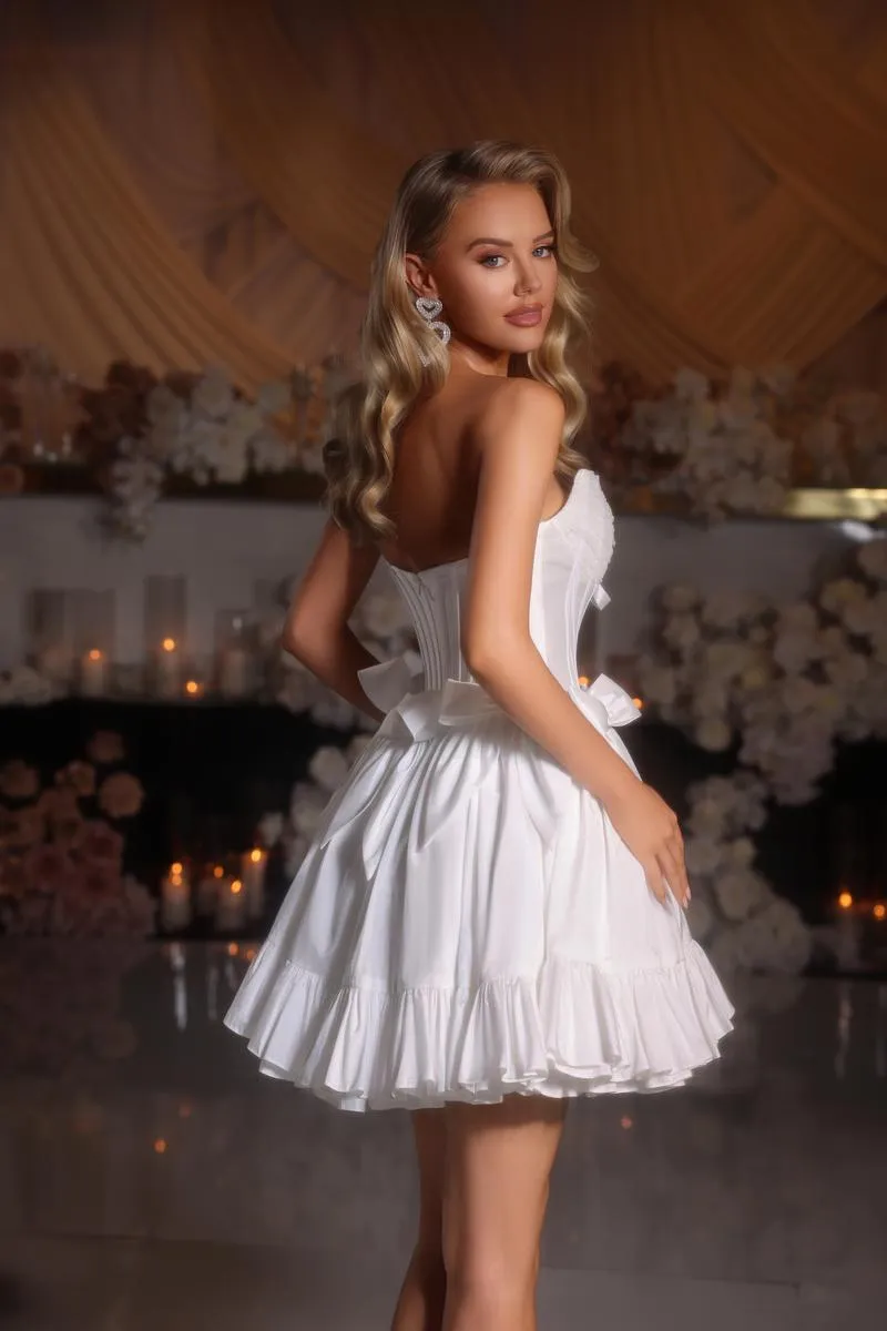 Portia and Scarlett Corset Bow HoCo Dress PS25700 sold by Terry costa product image thumbnail 2