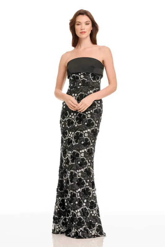 Dress the Population "Shay" Strapless Dress DDRN43 sold by Terry costa