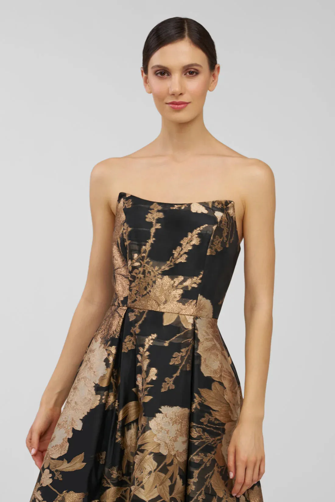 Kay Unger "Willow" Strapless Floral Dress 55115285 sold by Terry costa product image thumbnail 3