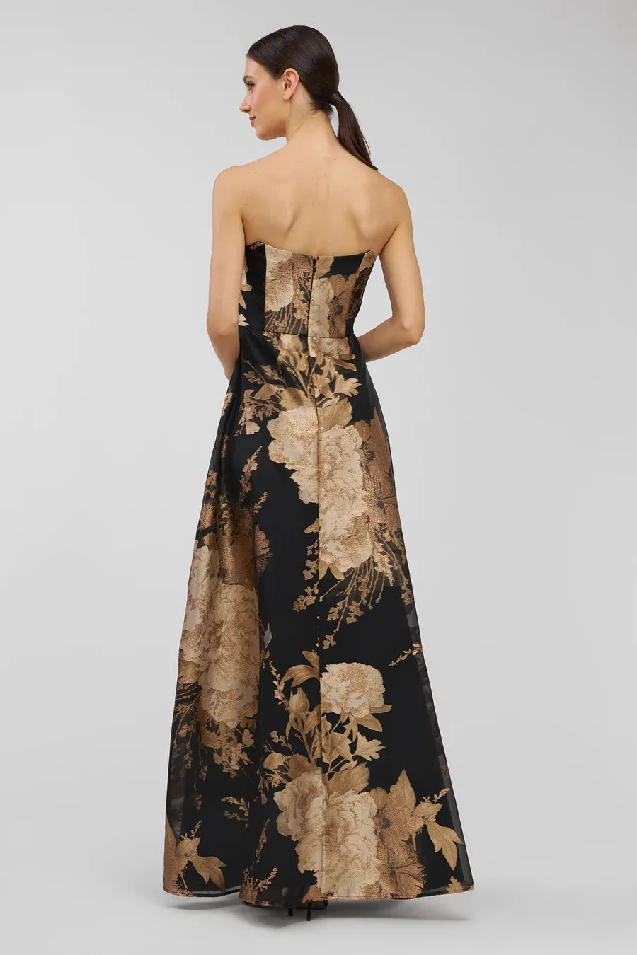Kay Unger "Willow" Strapless Floral Dress 55115285 sold by Terry costa product image thumbnail 2