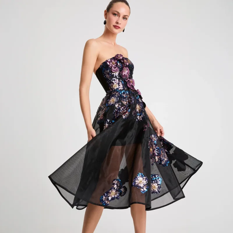 Helsi "Valeria" Strapless A-line Midi Dress DR6397 sold by Terry costa