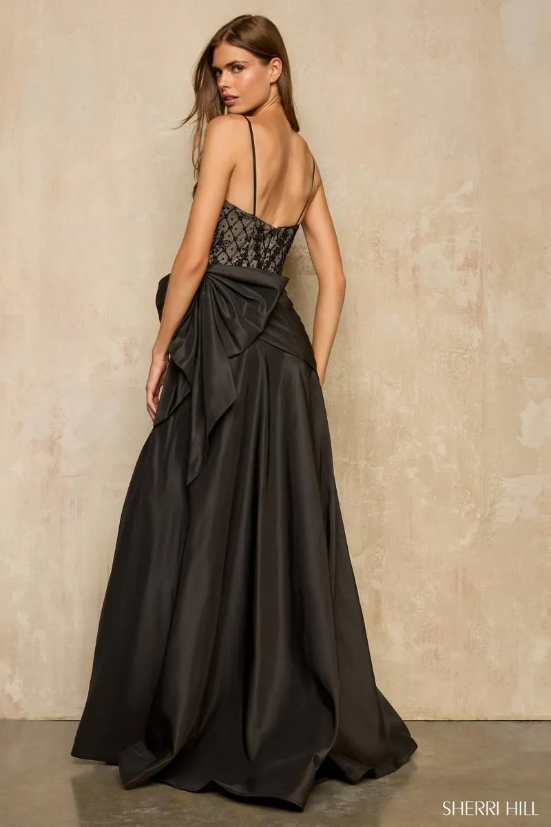 Sherri Hill Asymmetrical Bow Prom Dress 57960 sold by Terry costa product image thumbnail 2